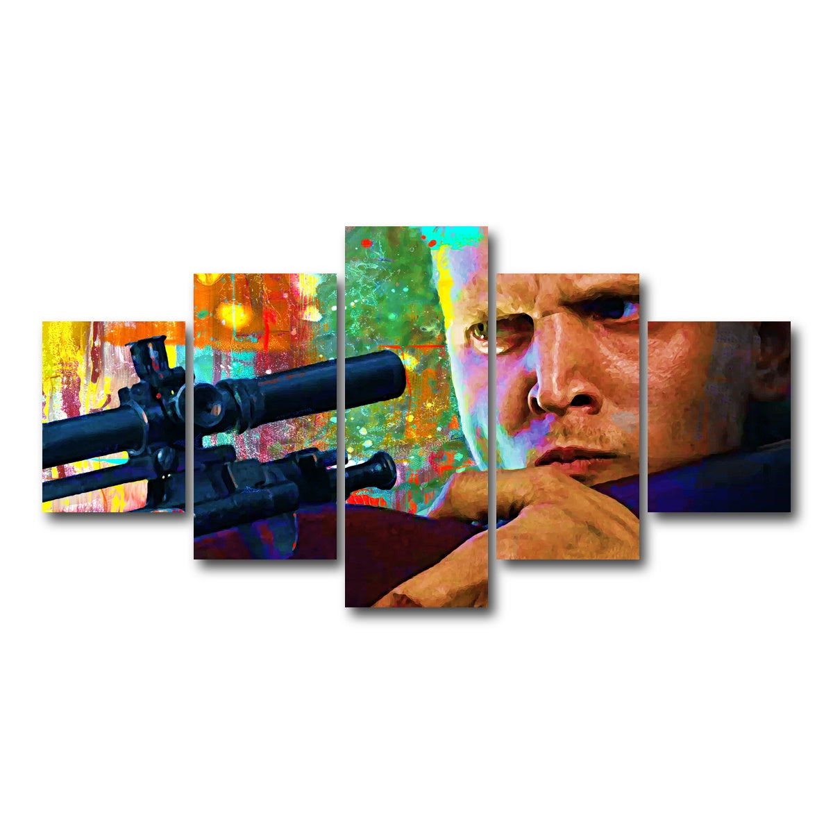 AUTO-MOCKUP WHITE | Private Jackson - Saving Private Ryan | 5 Piece | Gallery Wrap Canvas | group=5_short