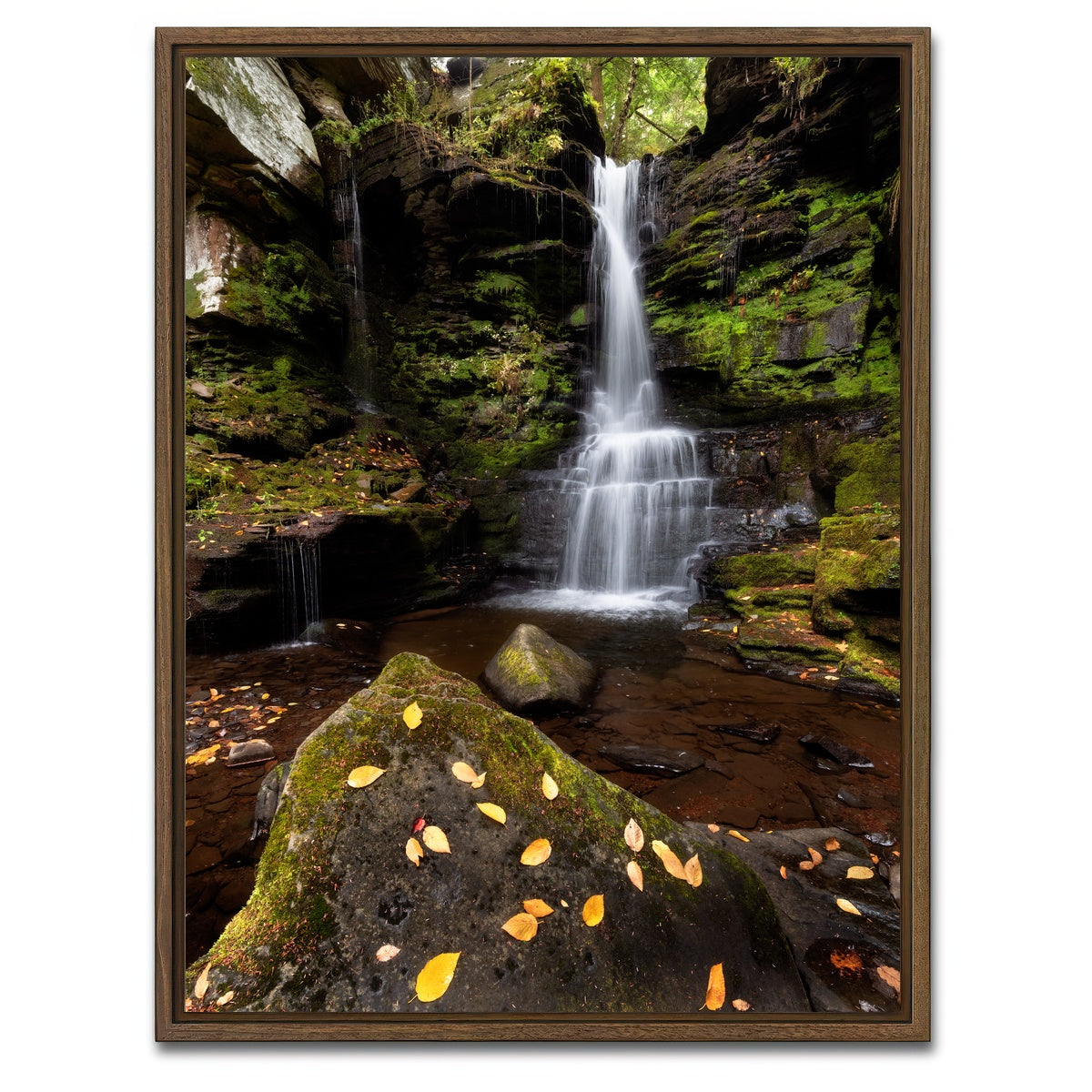 AUTO-MOCKUP WHITE | Private Property | 1 Piece | Walnut Framed Canvas | group=3x4