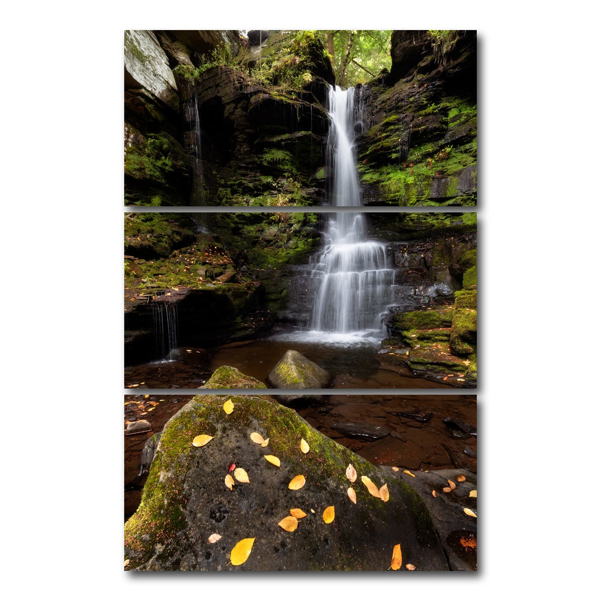 AUTO-MOCKUP WHITE | Private Property | 3 Piece | Gallery Wrap Canvas | group=12x24_stacked