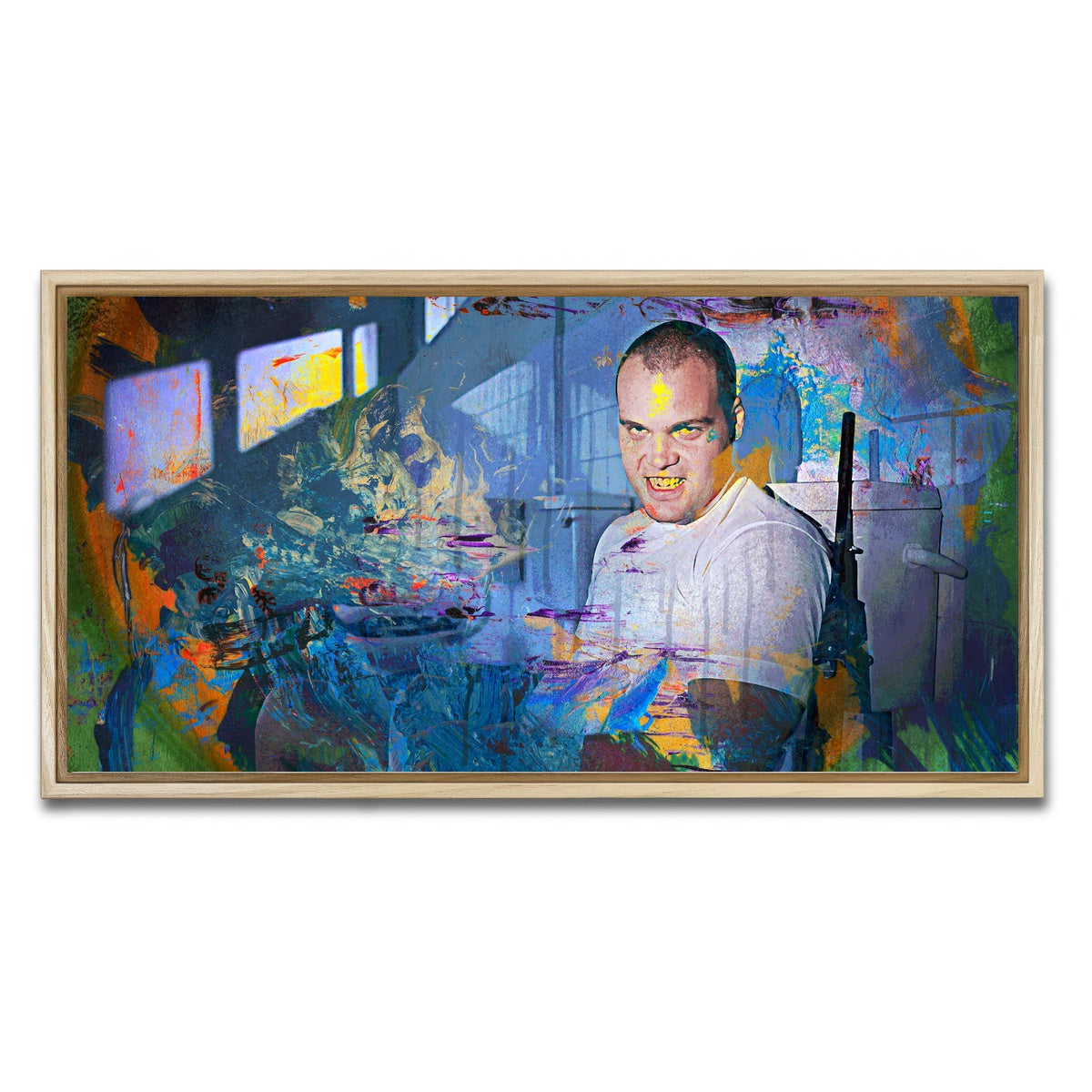 AUTO-MOCKUP WHITE | Private Pyle - Full Metal Jacket | 1 Piece | Natural Framed Canvas | group=2x1