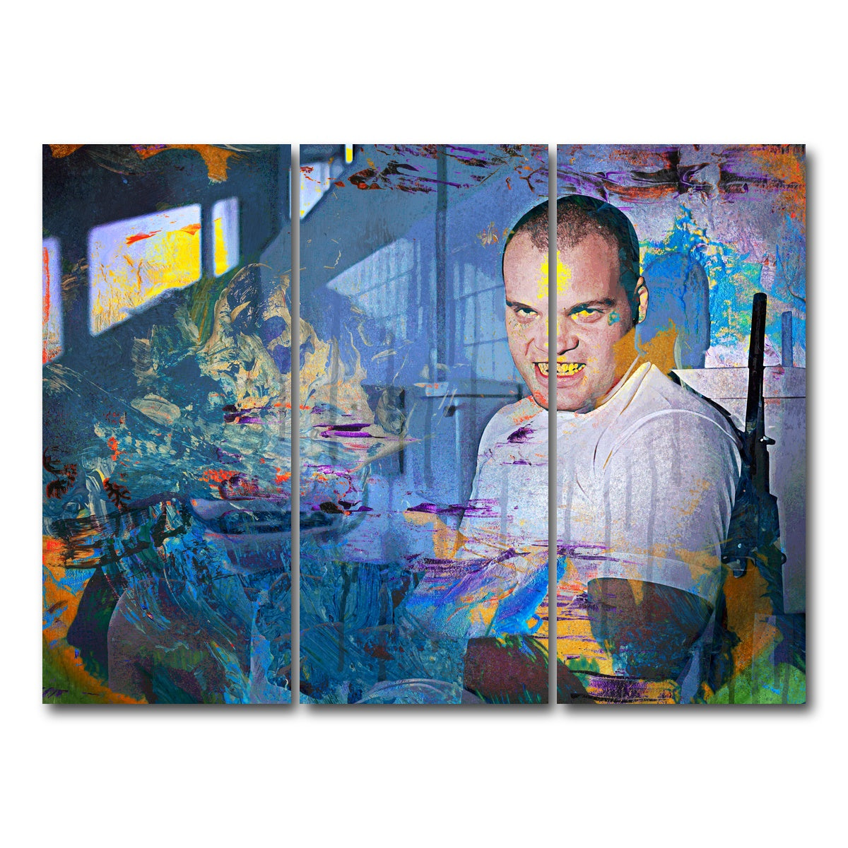 AUTO-MOCKUP WHITE | Private Pyle - Full Metal Jacket | 3 Piece | Gallery Wrap Canvas | group=8x18