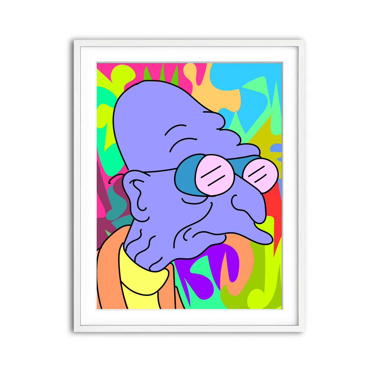 Framed Print 3x4 White