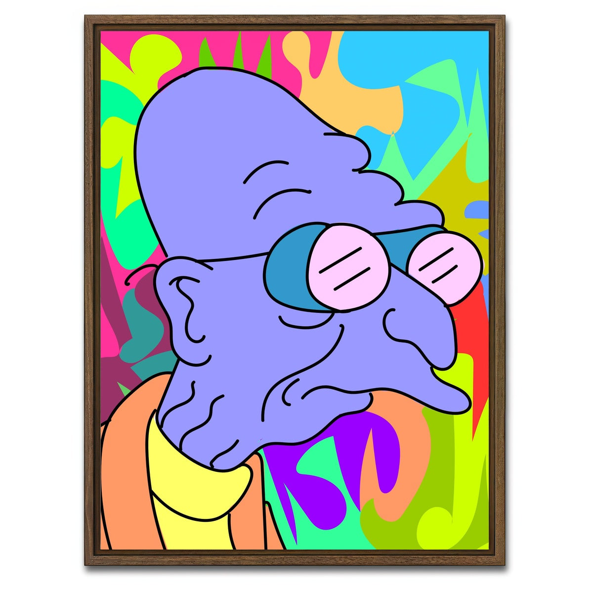 AUTO-MOCKUP WHITE | Professor | 1 Piece | Walnut Framed Canvas | group=3x4