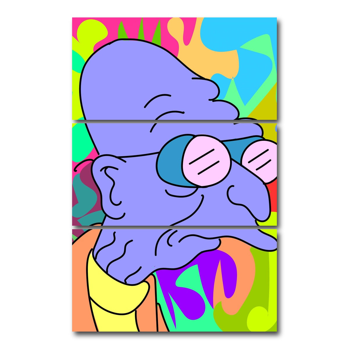 AUTO-MOCKUP WHITE | Professor | 3 Piece | Gallery Wrap Canvas | group=12x24_stacked