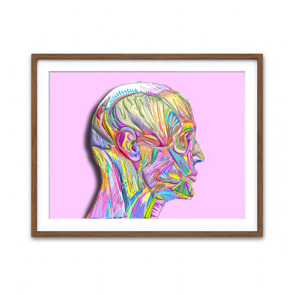 Framed Print 4x3 Walnut