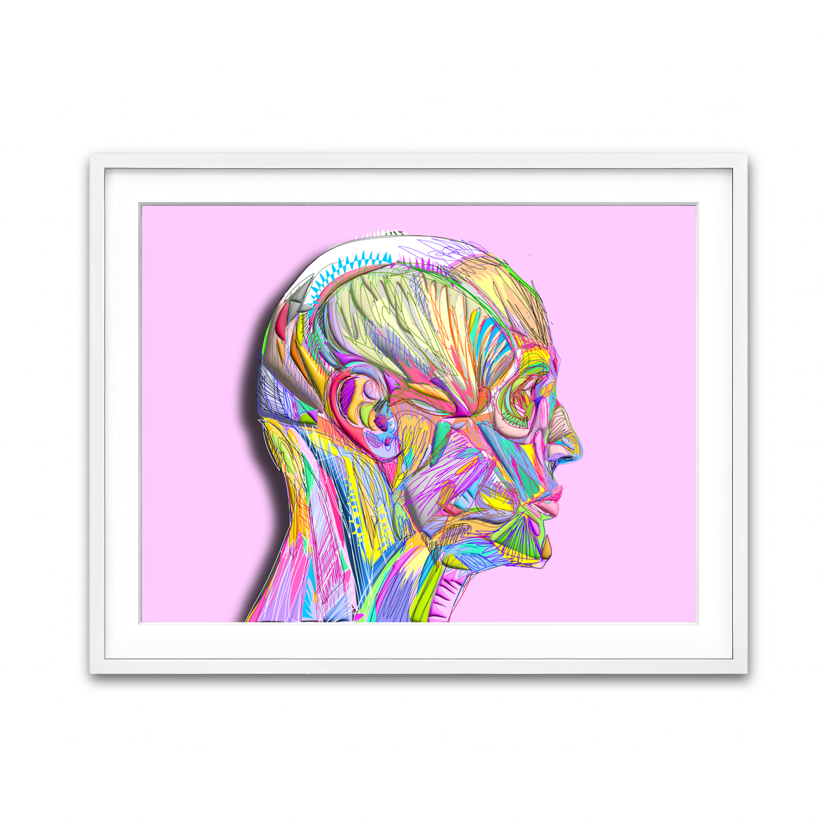 Framed Print 4x3 White