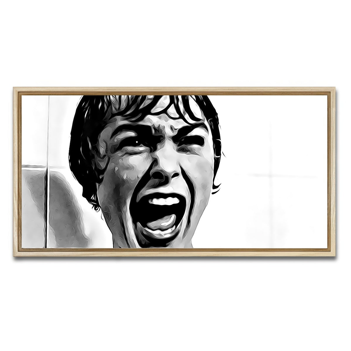 AUTO-MOCKUP WHITE | Psycho | 1 Piece | Natural Framed Canvas | group=2x1