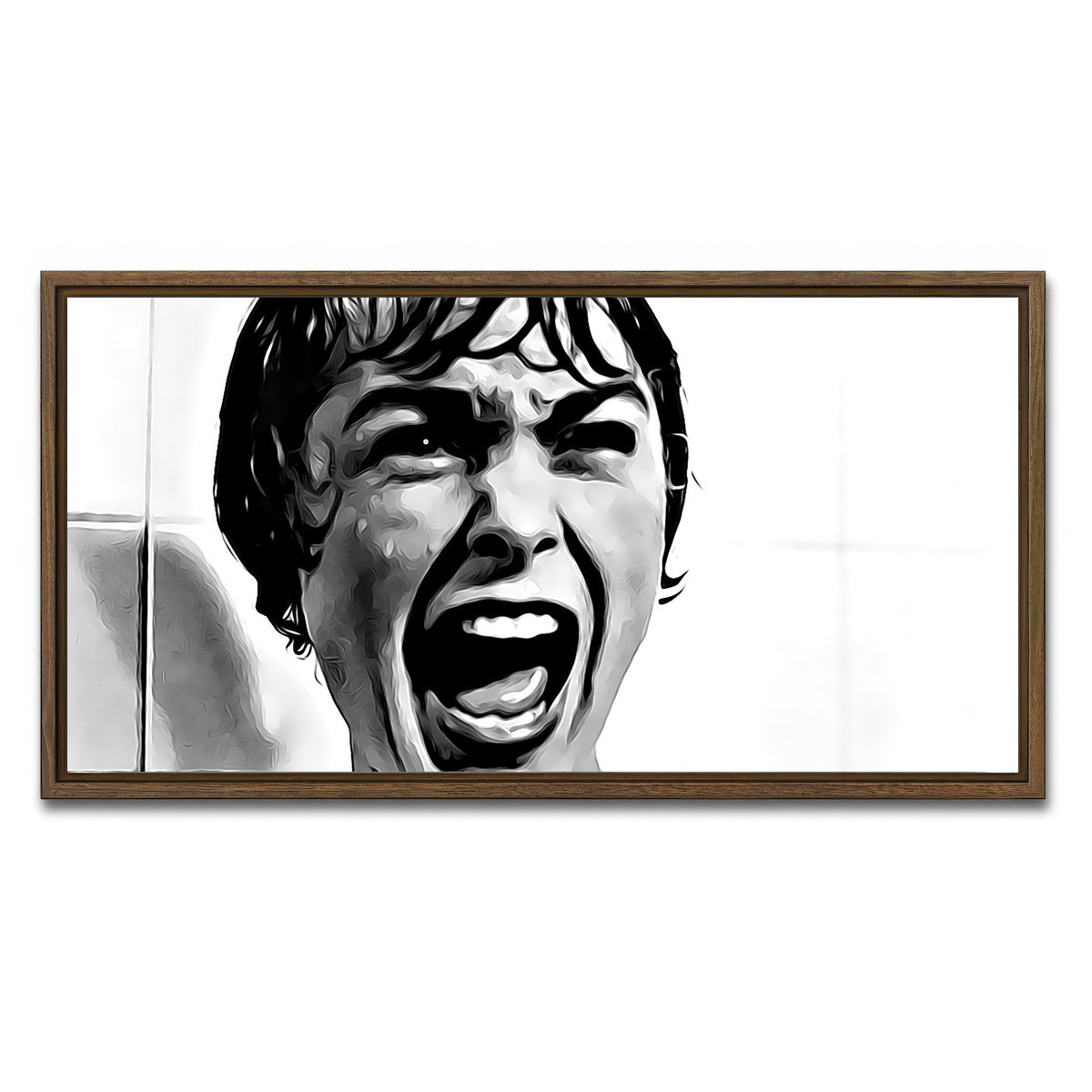 AUTO-MOCKUP WHITE | Psycho | 1 Piece | Walnut Framed Canvas | group=2x1