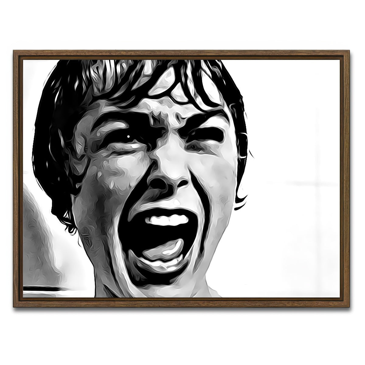 AUTO-MOCKUP WHITE | Psycho | 1 Piece | Walnut Framed Canvas | group=4x3