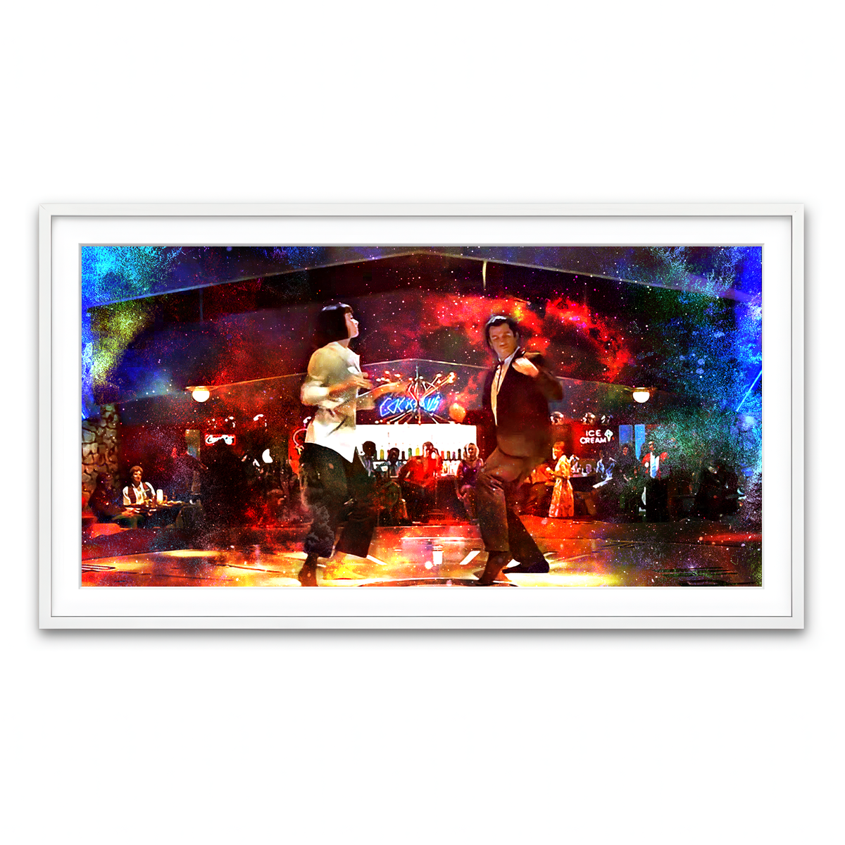 Framed Print 2x1 White