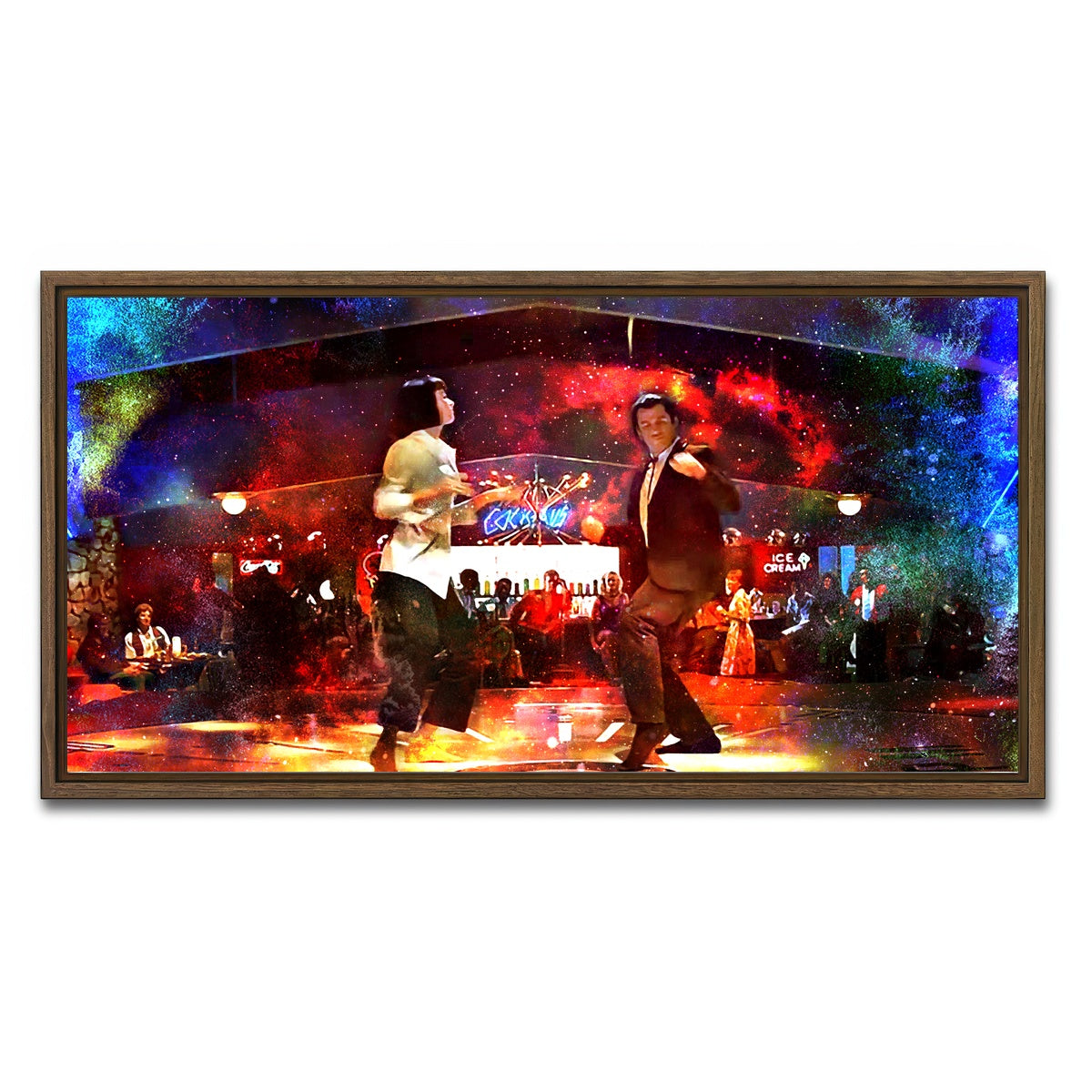 AUTO-MOCKUP WHITE | Pulp Twist | 1 Piece | Walnut Framed Canvas | group=2x1