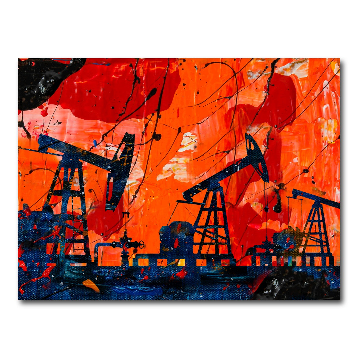 AUTO-MOCKUP WHITE | Pump Jack | 1 Piece | Gallery Wrap Canvas | group=4x3