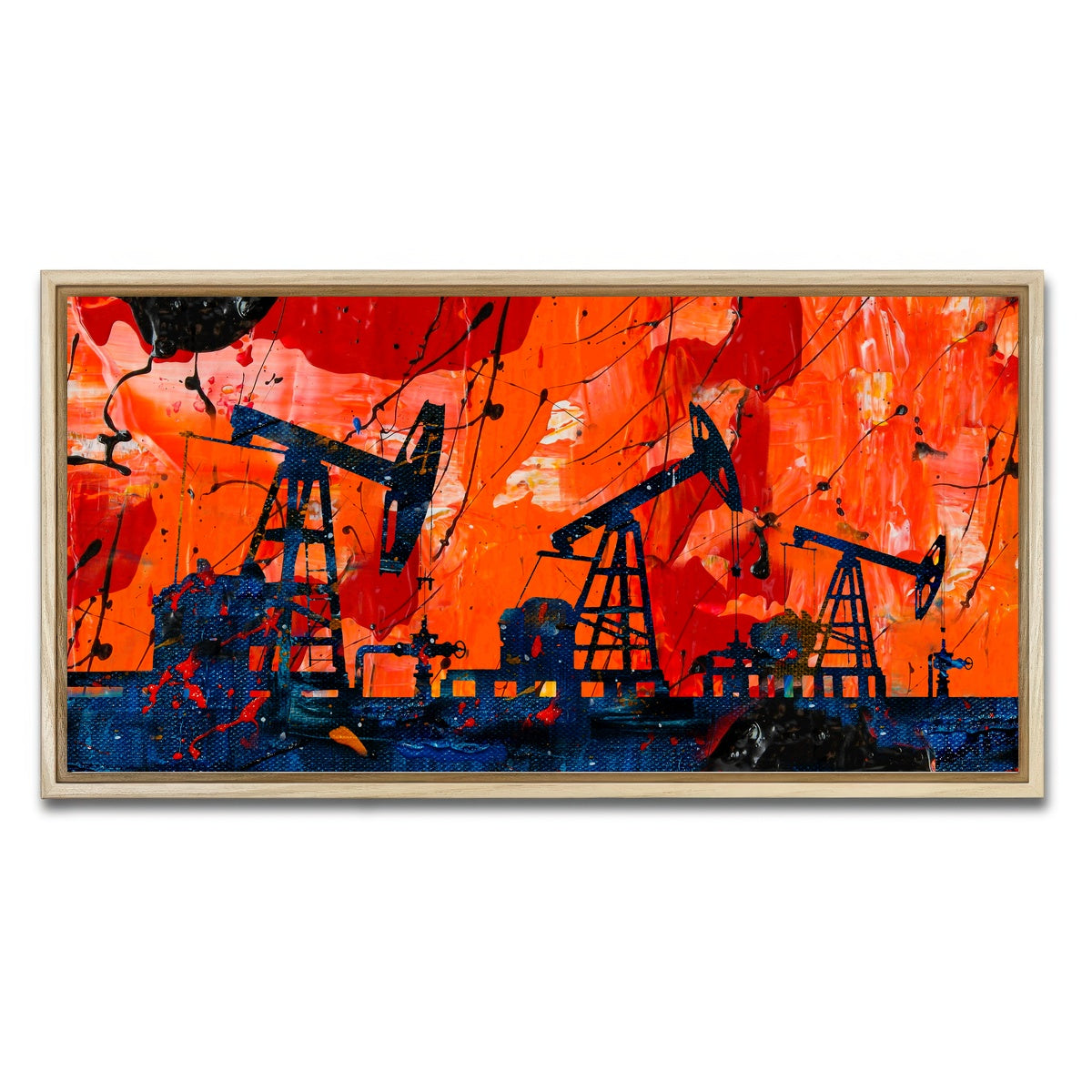 AUTO-MOCKUP WHITE | Pump Jack | 1 Piece | Natural Framed Canvas | group=2x1