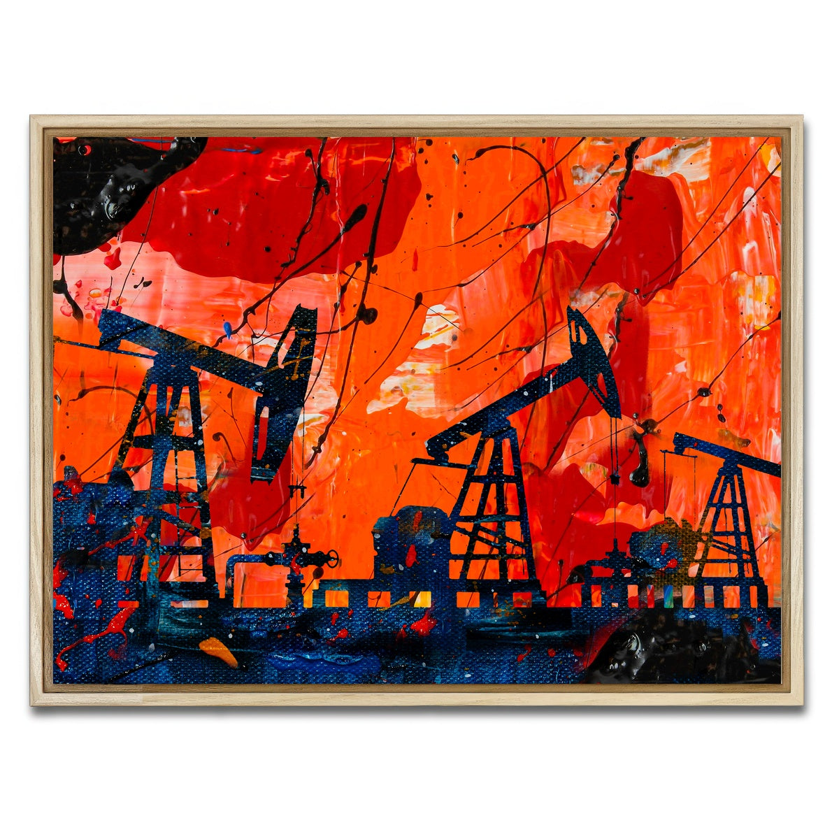 AUTO-MOCKUP WHITE | Pump Jack | 1 Piece | Natural Framed Canvas | group=4x3