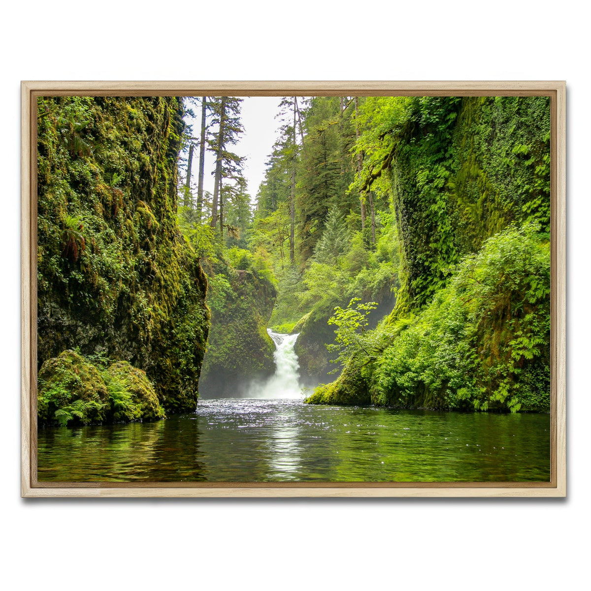 AUTO-MOCKUP WHITE | Punch bowl Falls | 1 Piece | Natural Framed Canvas | group=4x3