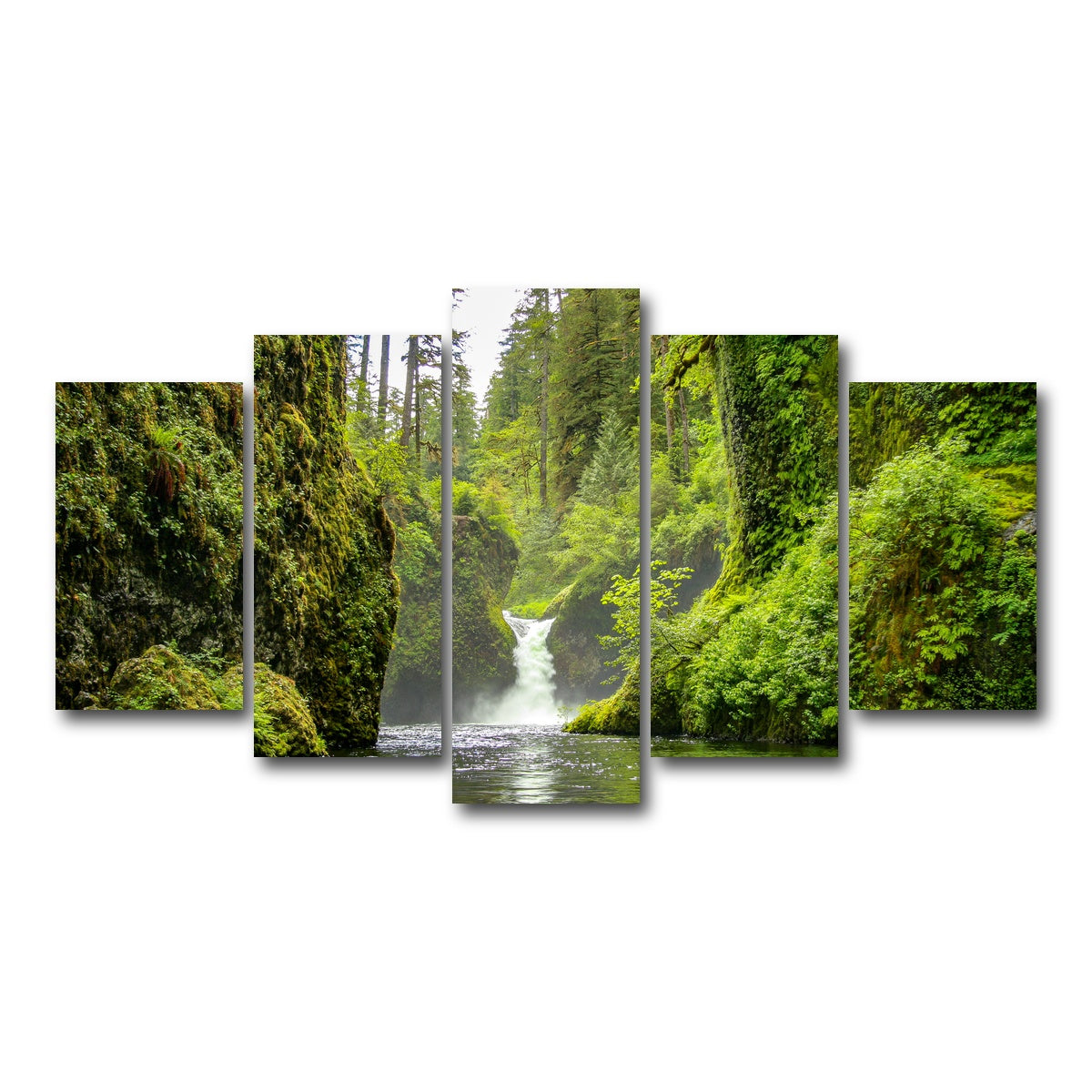 AUTO-MOCKUP WHITE | Punch bowl Falls | 5 Piece | Gallery Wrap Canvas | group=5_normal