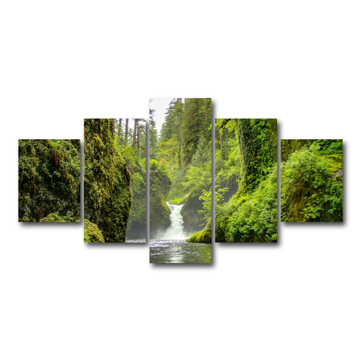 AUTO-MOCKUP WHITE | Punch bowl Falls | 5 Piece | Gallery Wrap Canvas | group=5_short