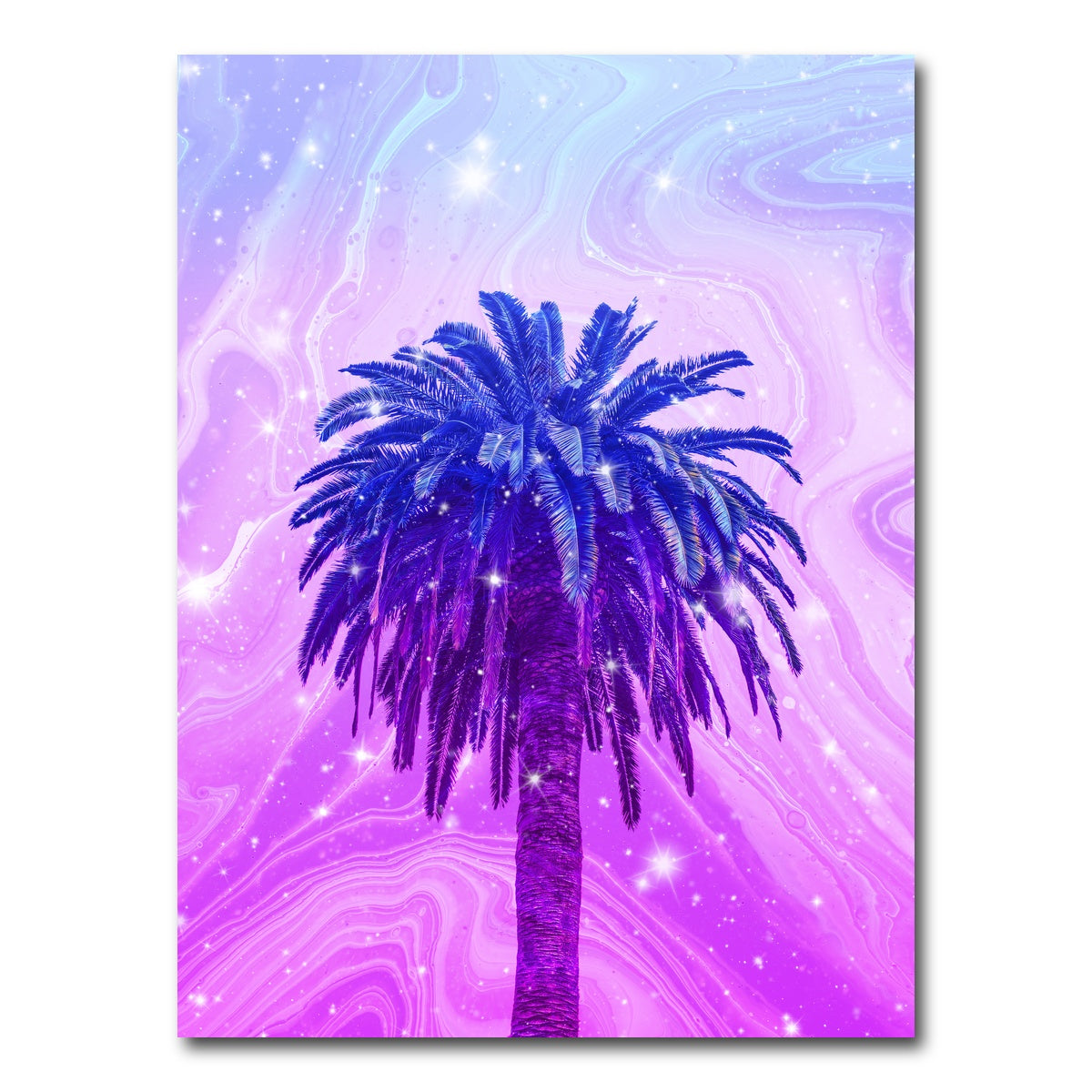 AUTO-MOCKUP WHITE | Purple Palm tree | 1 Piece | Gallery Wrap Canvas | group=3x4
