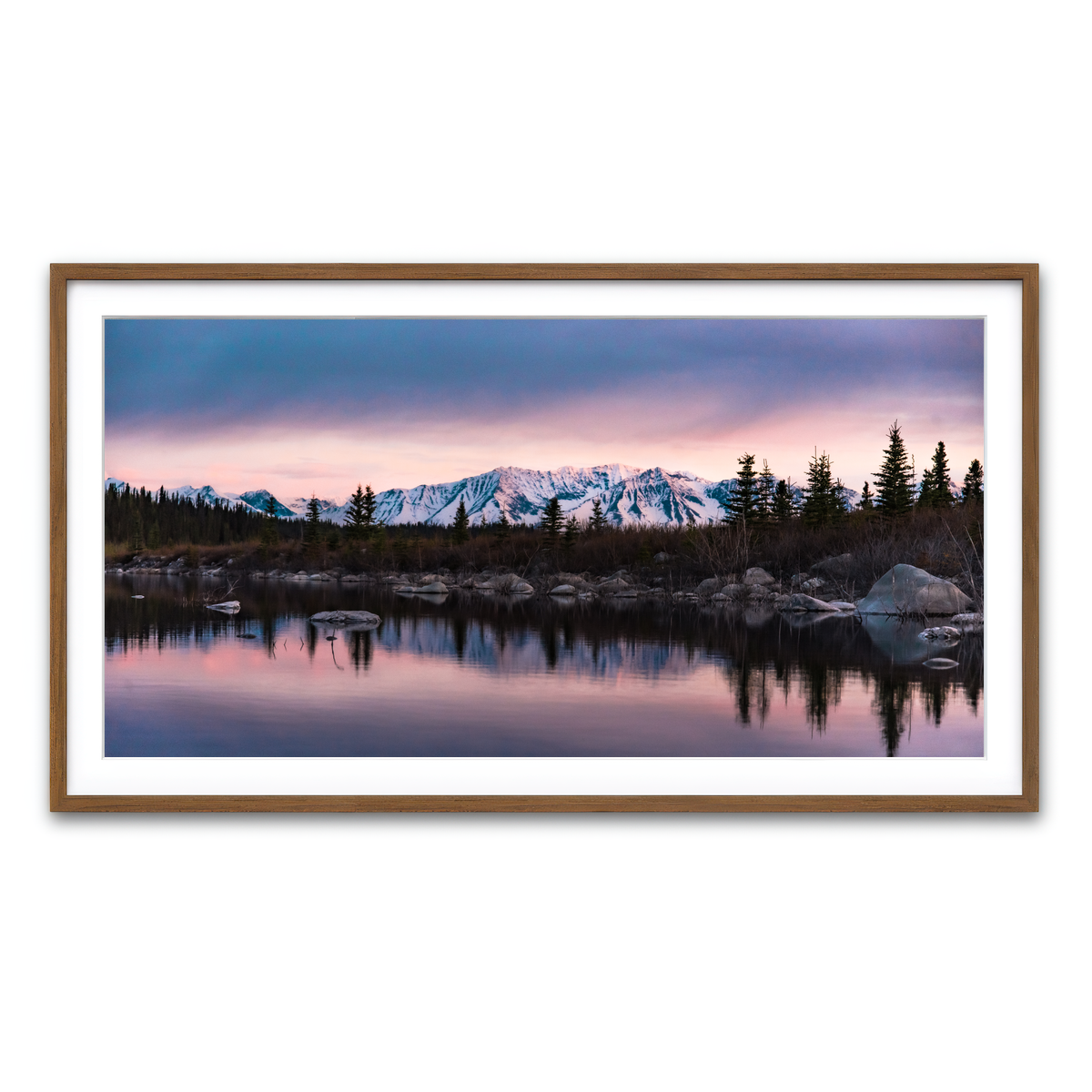 Framed Print 2x1 Walnut