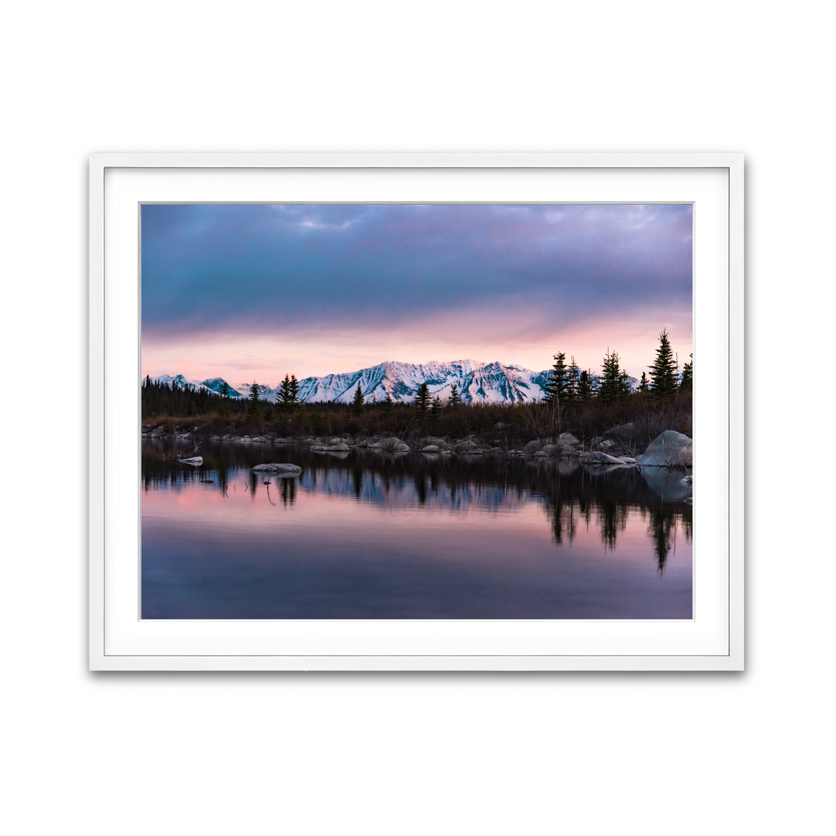 Framed Print 4x3 White