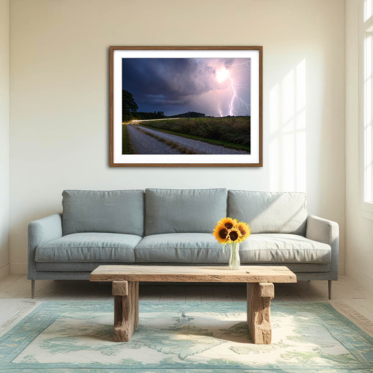 AUTO-MOCKUP ROOM | Purple Strike Wall Art