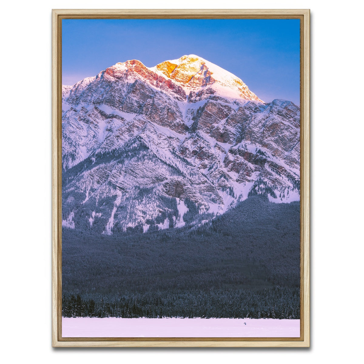 AUTO-MOCKUP WHITE | Pyramid Lake Sunrise | 1 Piece | Natural Framed Canvas | group=3x4