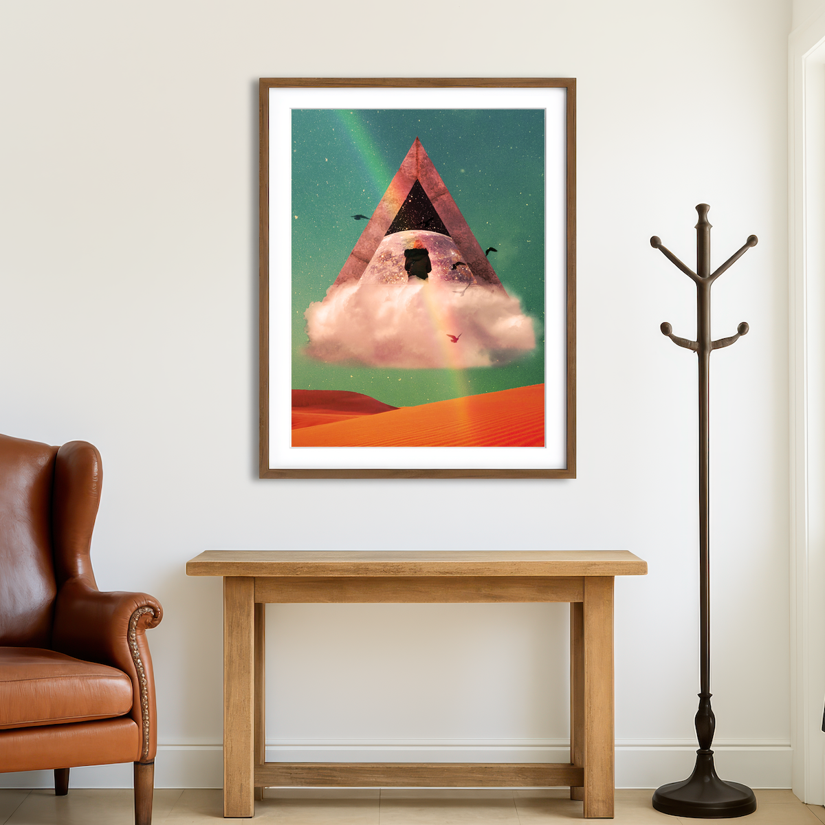 AUTO-MOCKUP ROOM | Pyramid Wall Art
