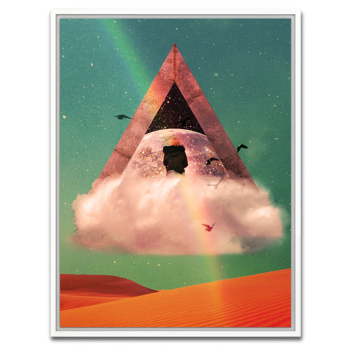 AUTO-MOCKUP WHITE | Pyramid | 1 Piece | White Framed Canvas | group=3x4