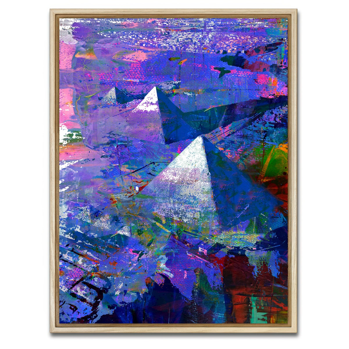 AUTO-MOCKUP WHITE | Pyramids | 1 Piece | Natural Framed Canvas | group=3x4