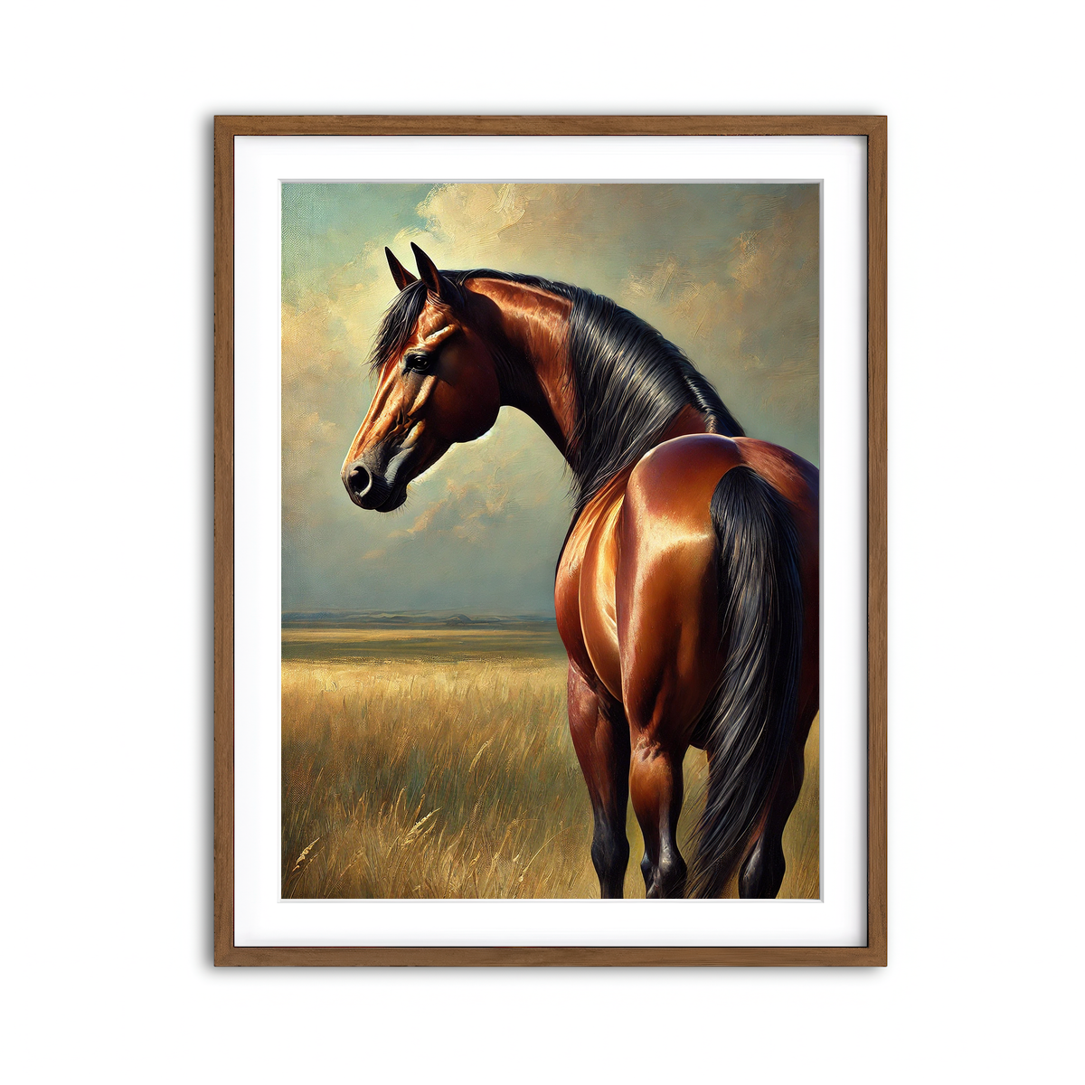 Framed Print 3x4 Walnut