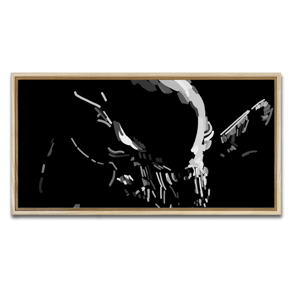 AUTO-MOCKUP WHITE | Queen | 1 Piece | Natural Framed Canvas | group=2x1