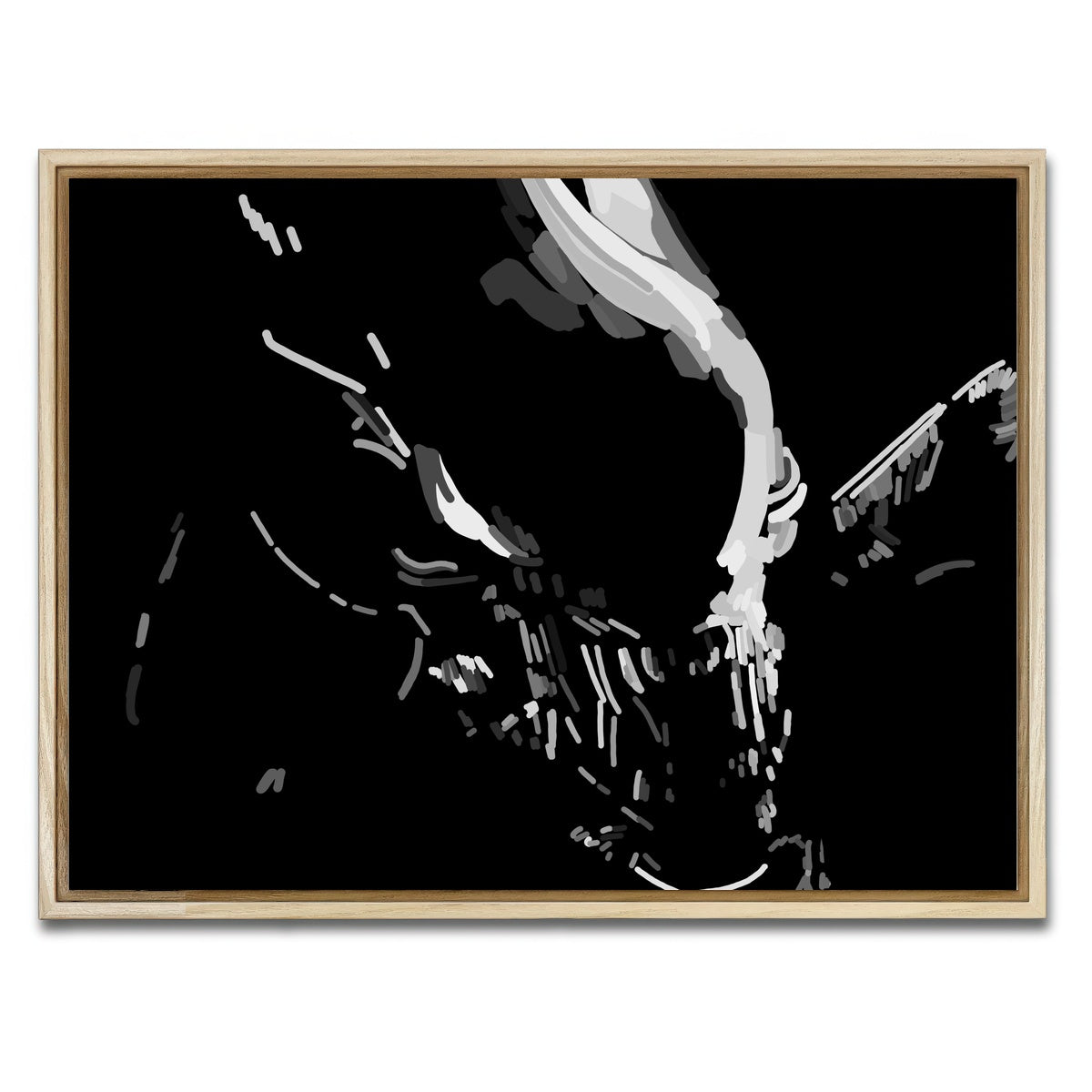 AUTO-MOCKUP WHITE | Queen | 1 Piece | Natural Framed Canvas | group=4x3