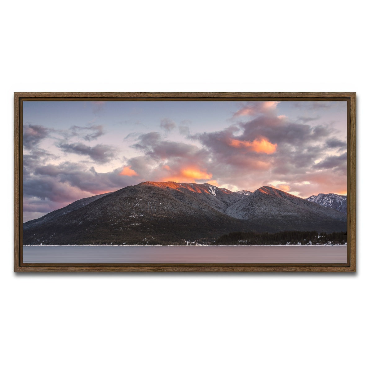 AUTO-MOCKUP WHITE | Queens Bay | 1 Piece | Walnut Framed Canvas | group=2x1