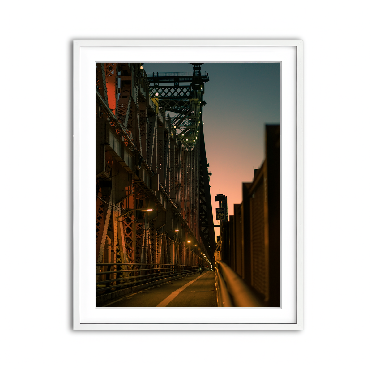 Framed Print 3x4 White