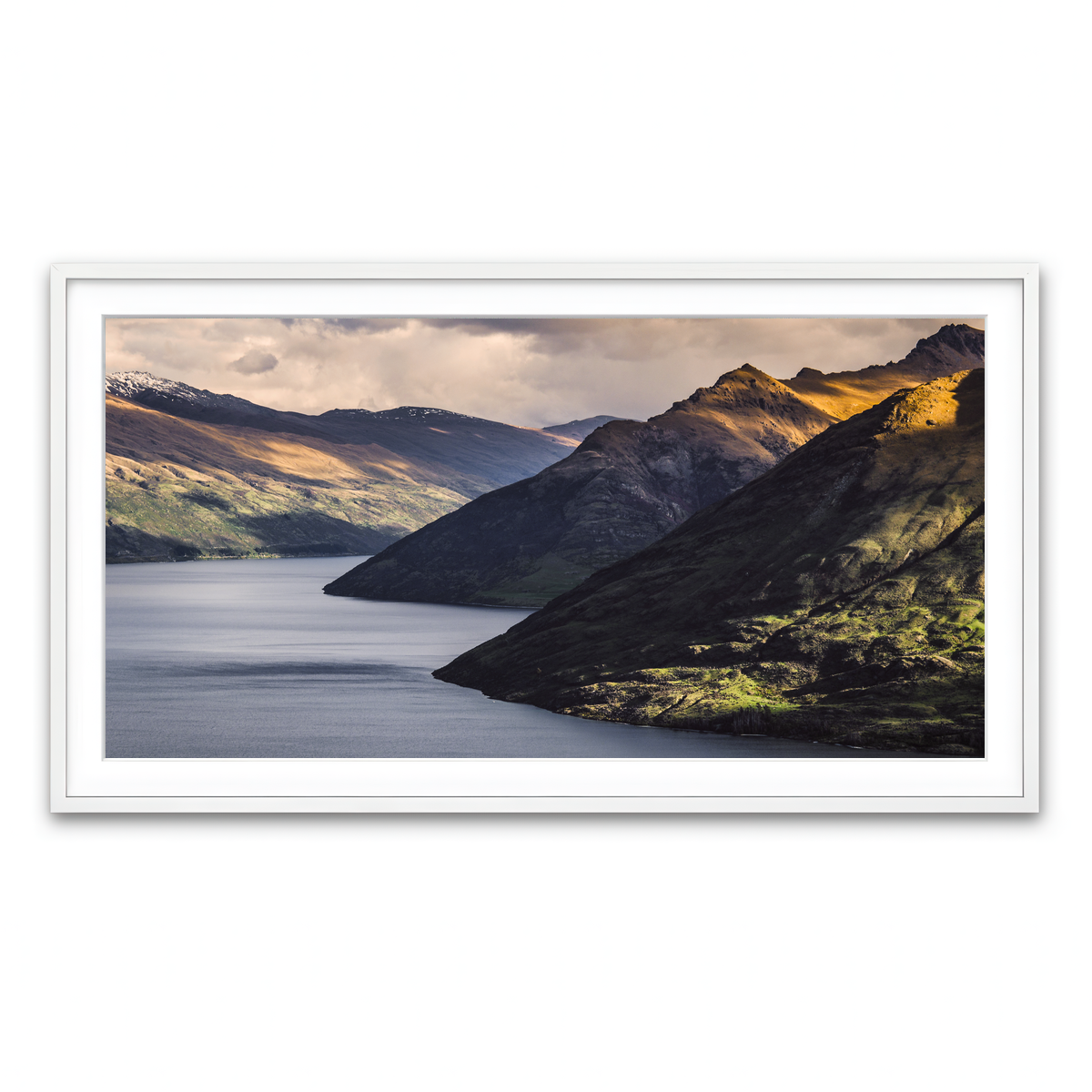 Framed Print 2x1 White