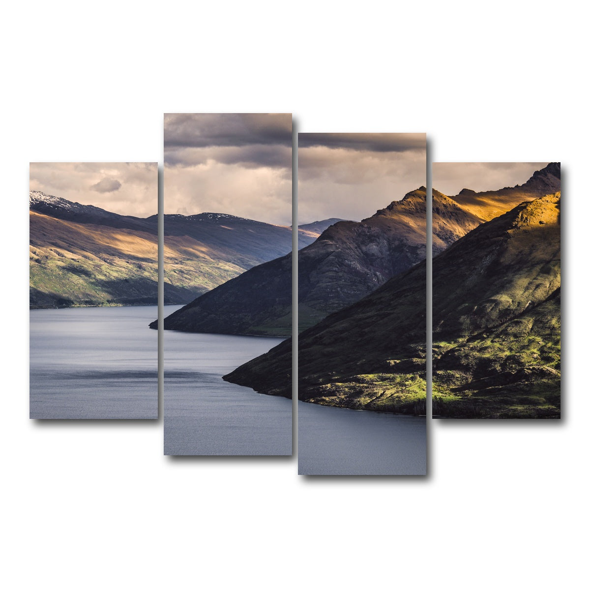AUTO-MOCKUP WHITE | Queenstown Peaks | 4 Piece | Gallery Wrap Canvas | group=4_short