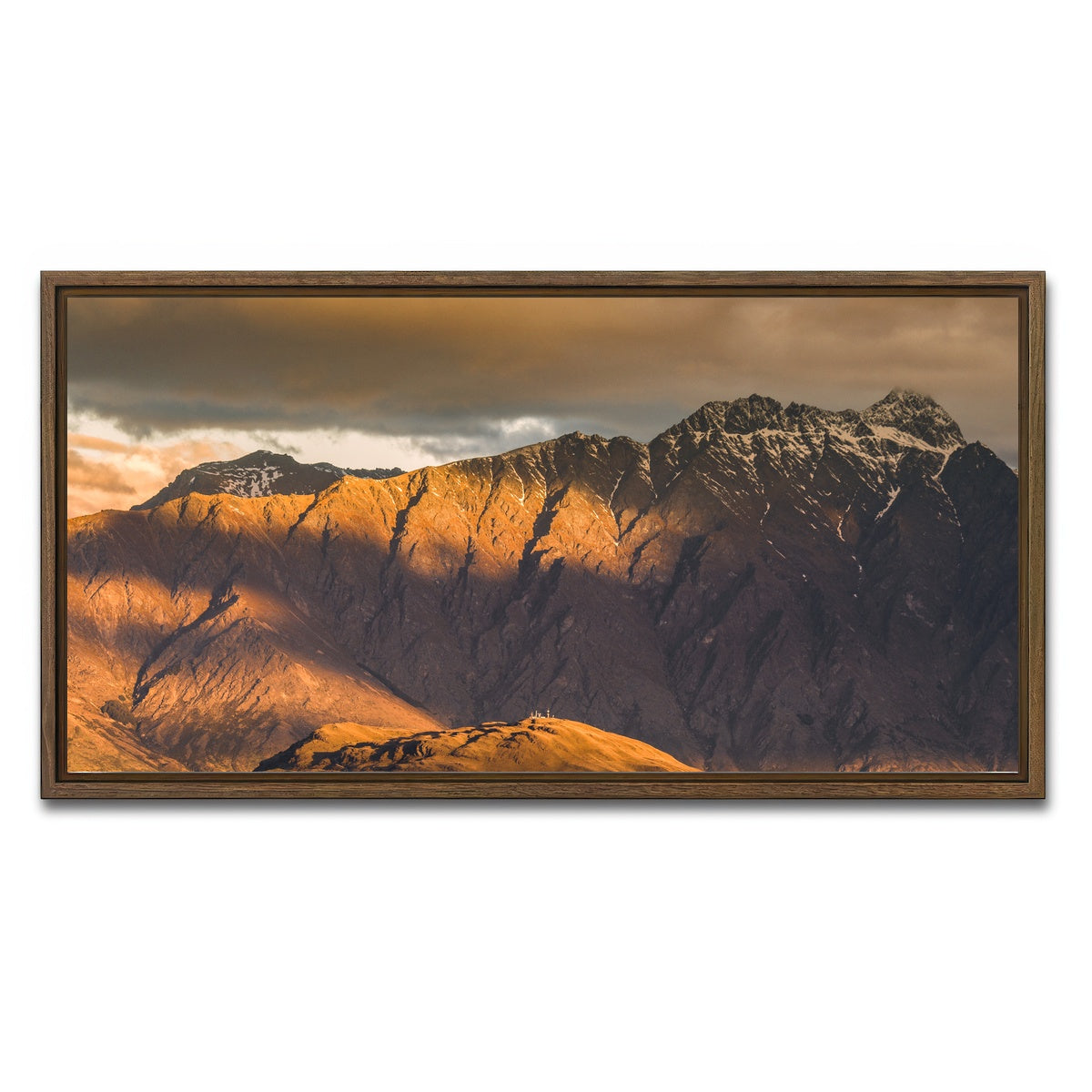 AUTO-MOCKUP WHITE | Queenstown Range | 1 Piece | Walnut Framed Canvas | group=2x1