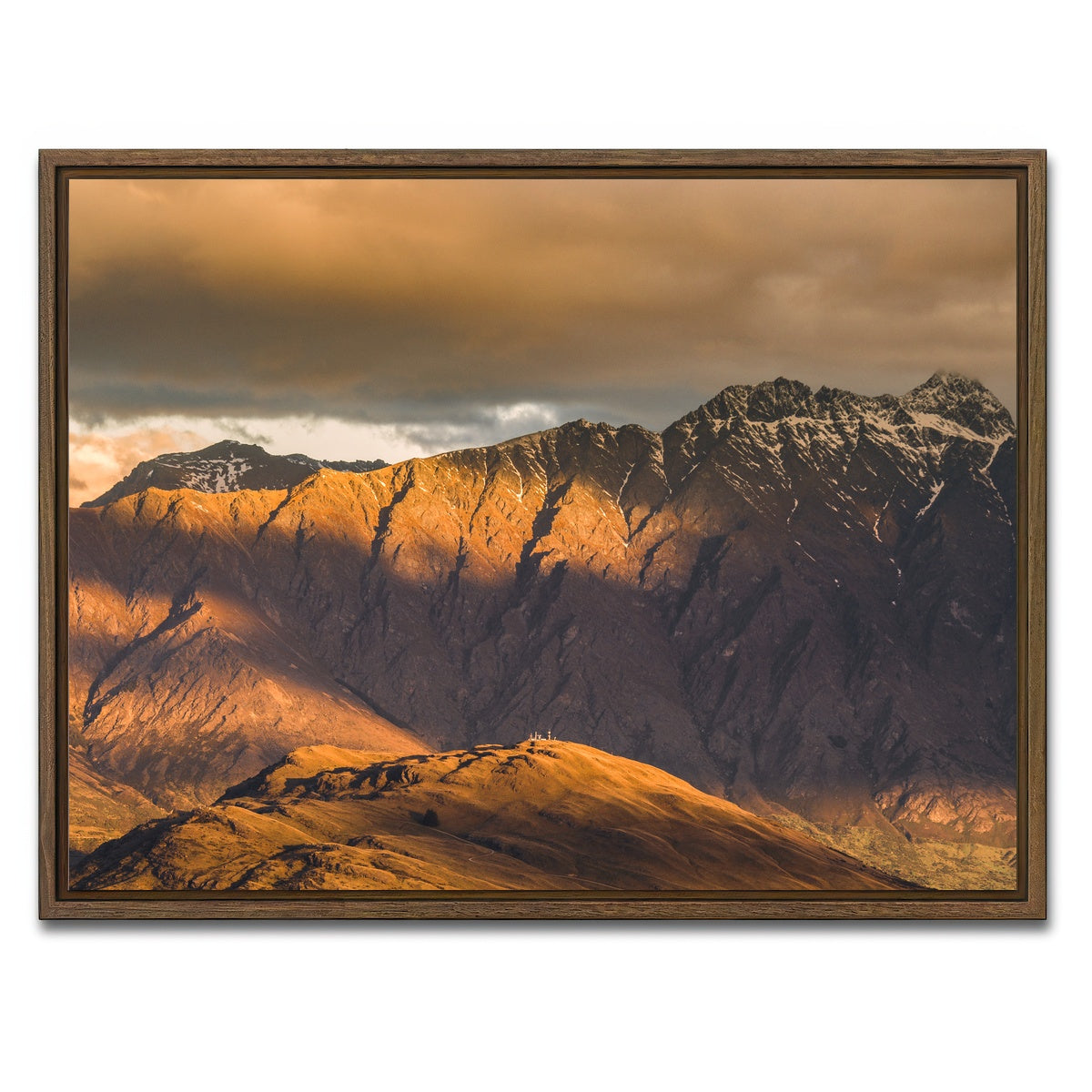 AUTO-MOCKUP WHITE | Queenstown Range | 1 Piece | Walnut Framed Canvas | group=4x3