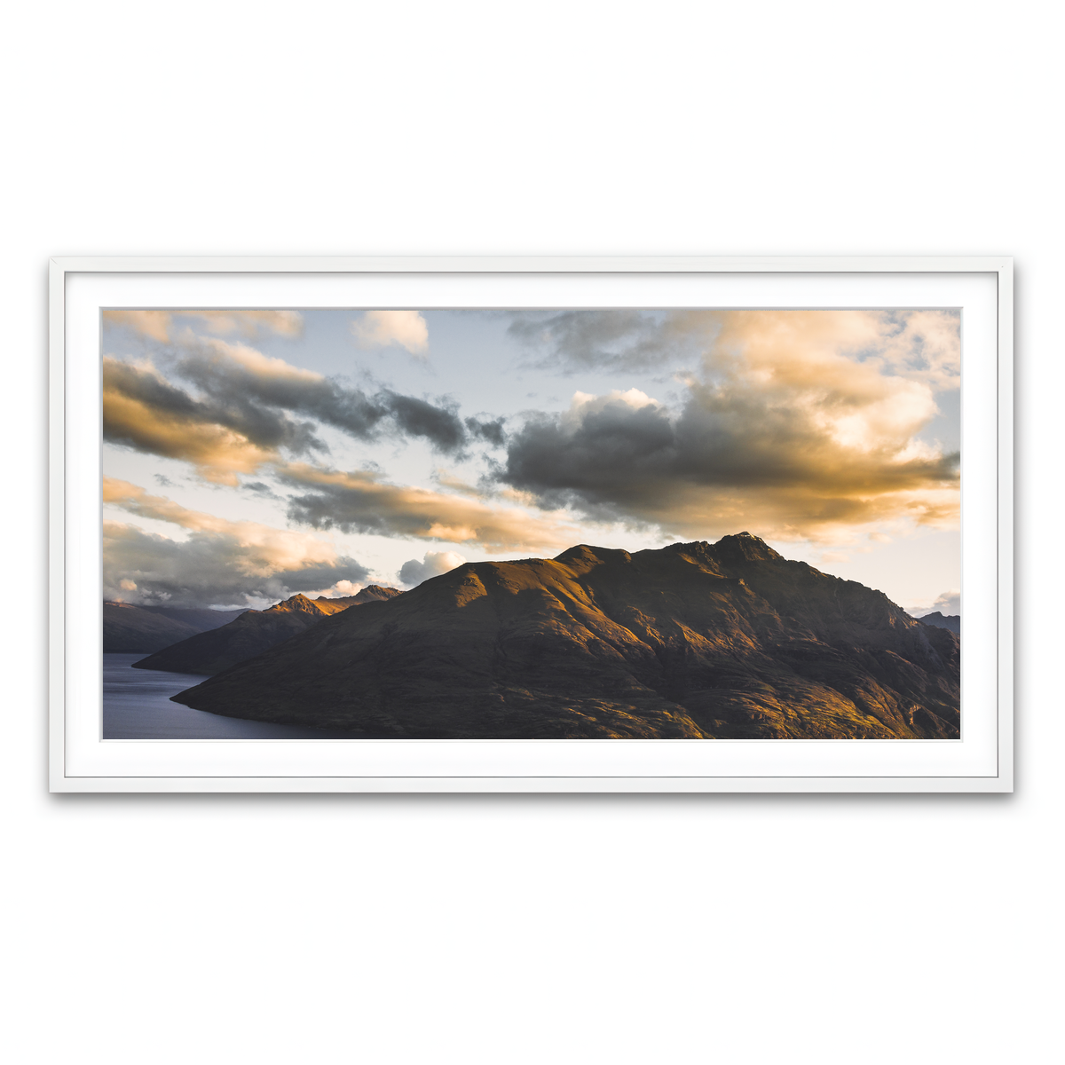 Framed Print 2x1 White