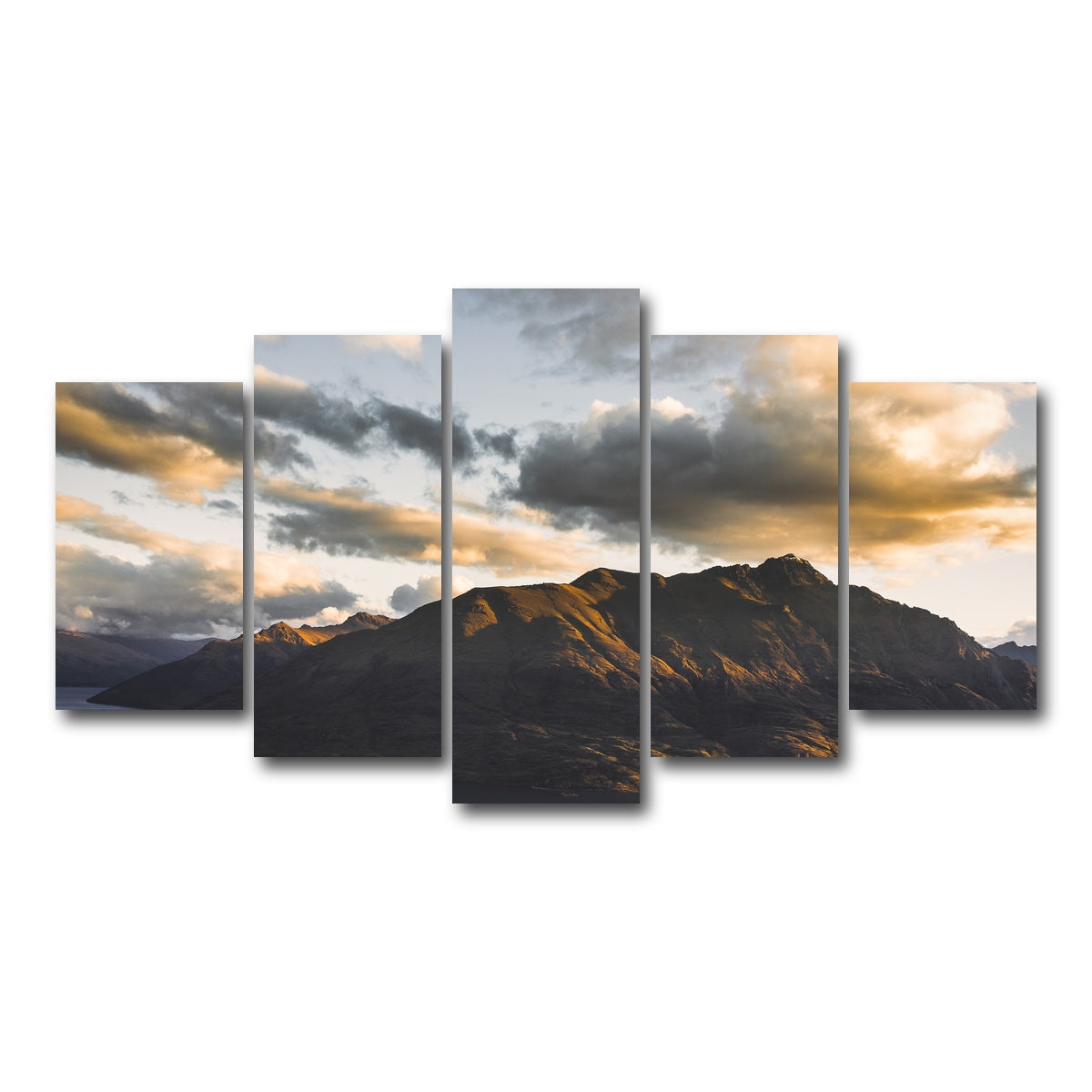 AUTO-MOCKUP WHITE | Queenstown Sky | 5 Piece | Gallery Wrap Canvas | group=5_normal