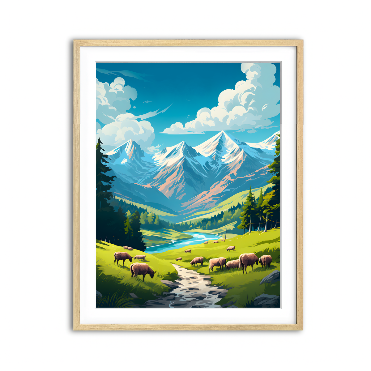 Framed Print 3x4 Natural
