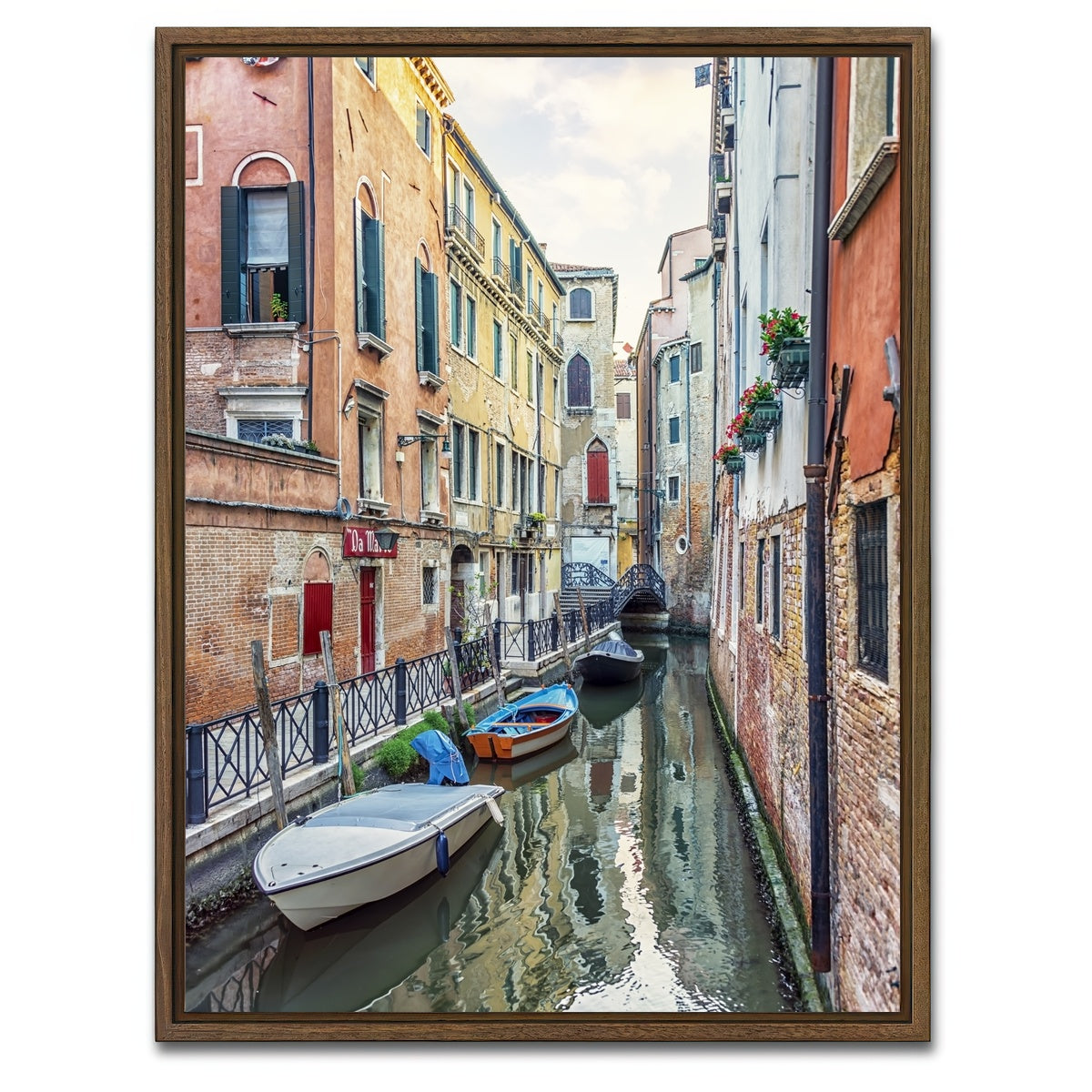 AUTO-MOCKUP WHITE | Quiet Venice | 1 Piece | Walnut Framed Canvas | group=3x4