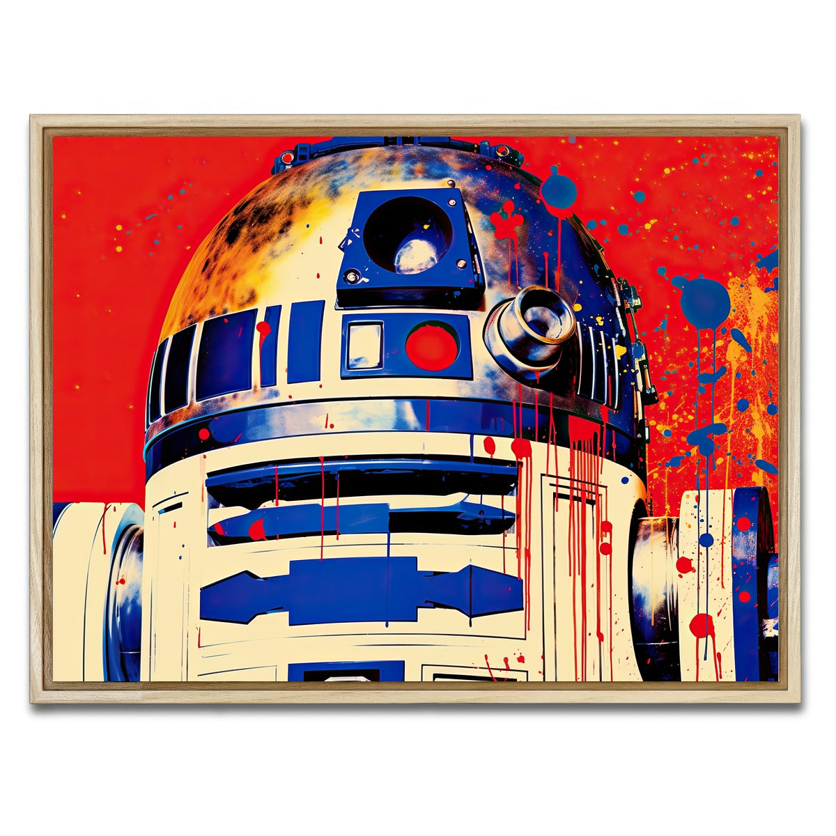 AUTO-MOCKUP WHITE | R2-D2 | 1 Piece | Natural Framed Canvas | group=4x3