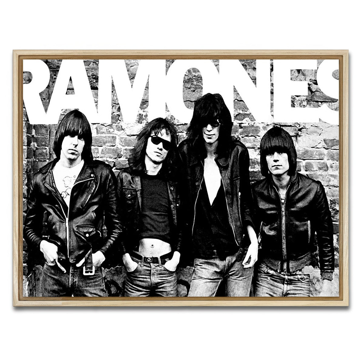 AUTO-MOCKUP WHITE | RAMONES | 1 Piece | Natural Framed Canvas | group=4x3