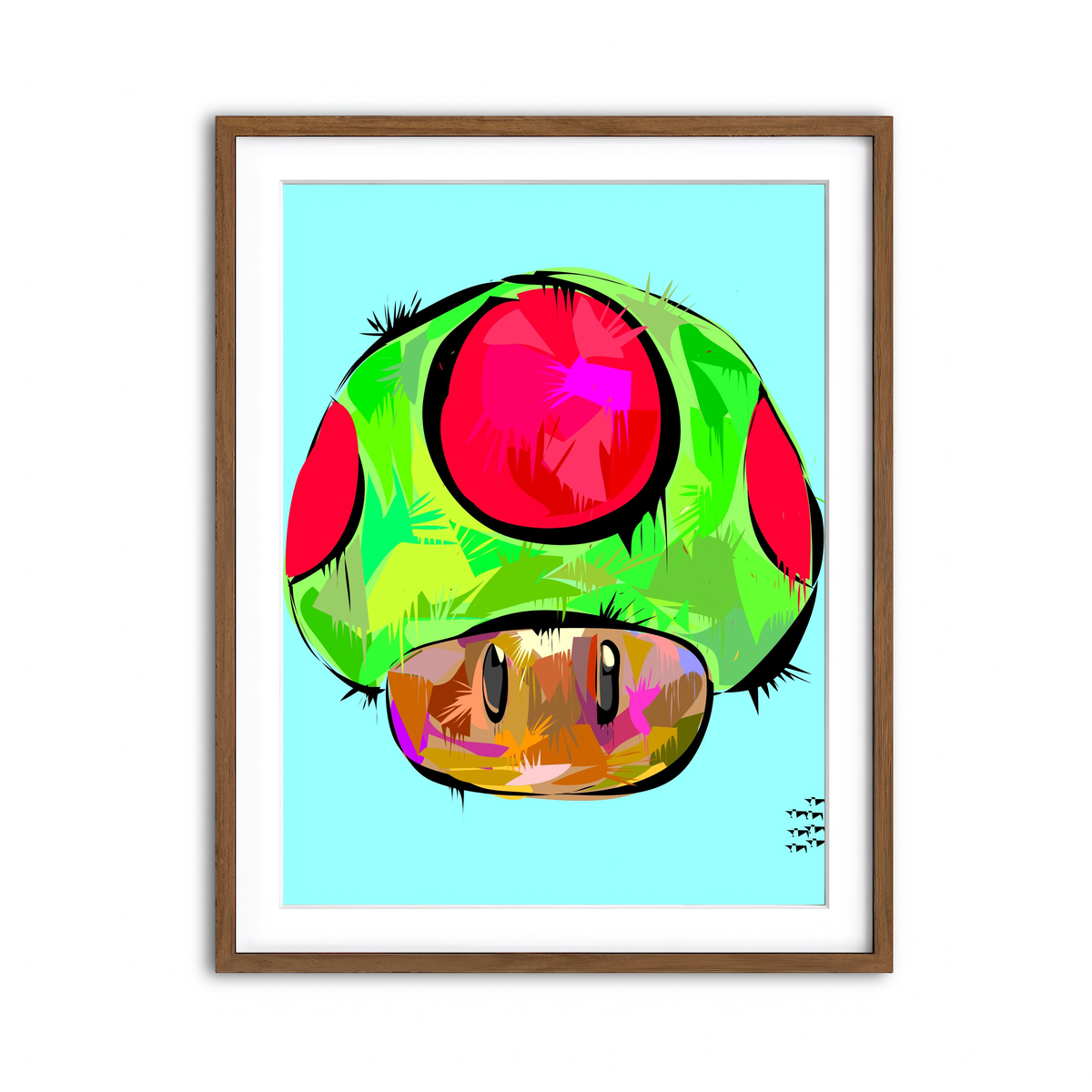 Framed Print 3x4 Walnut