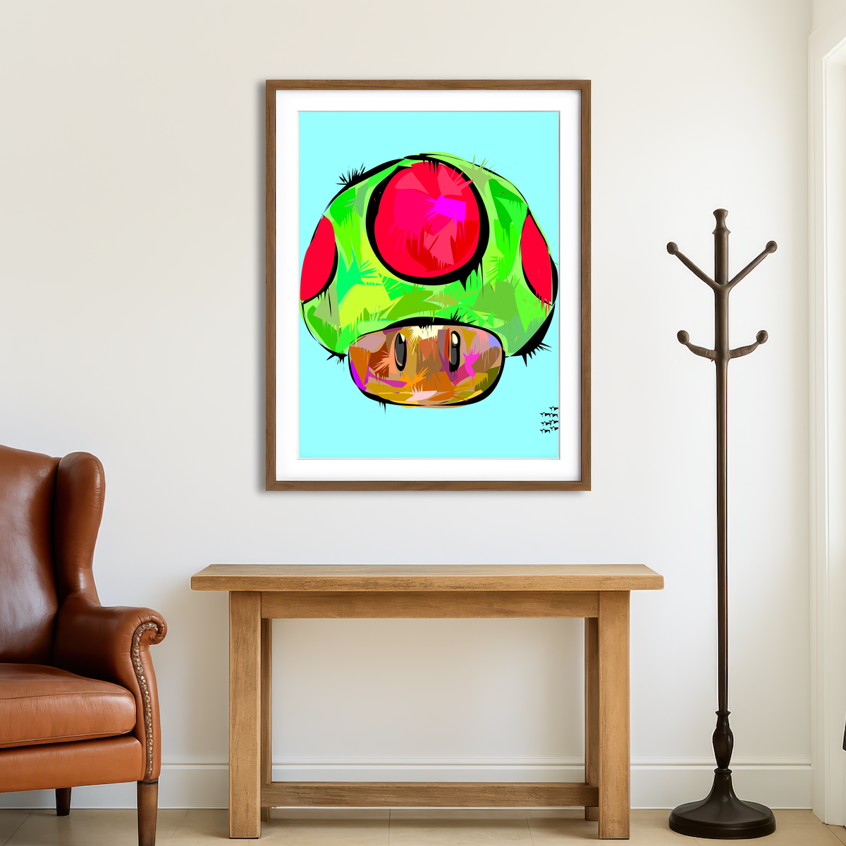 AUTO-MOCKUP ROOM | Rasta 1Up Wall Art