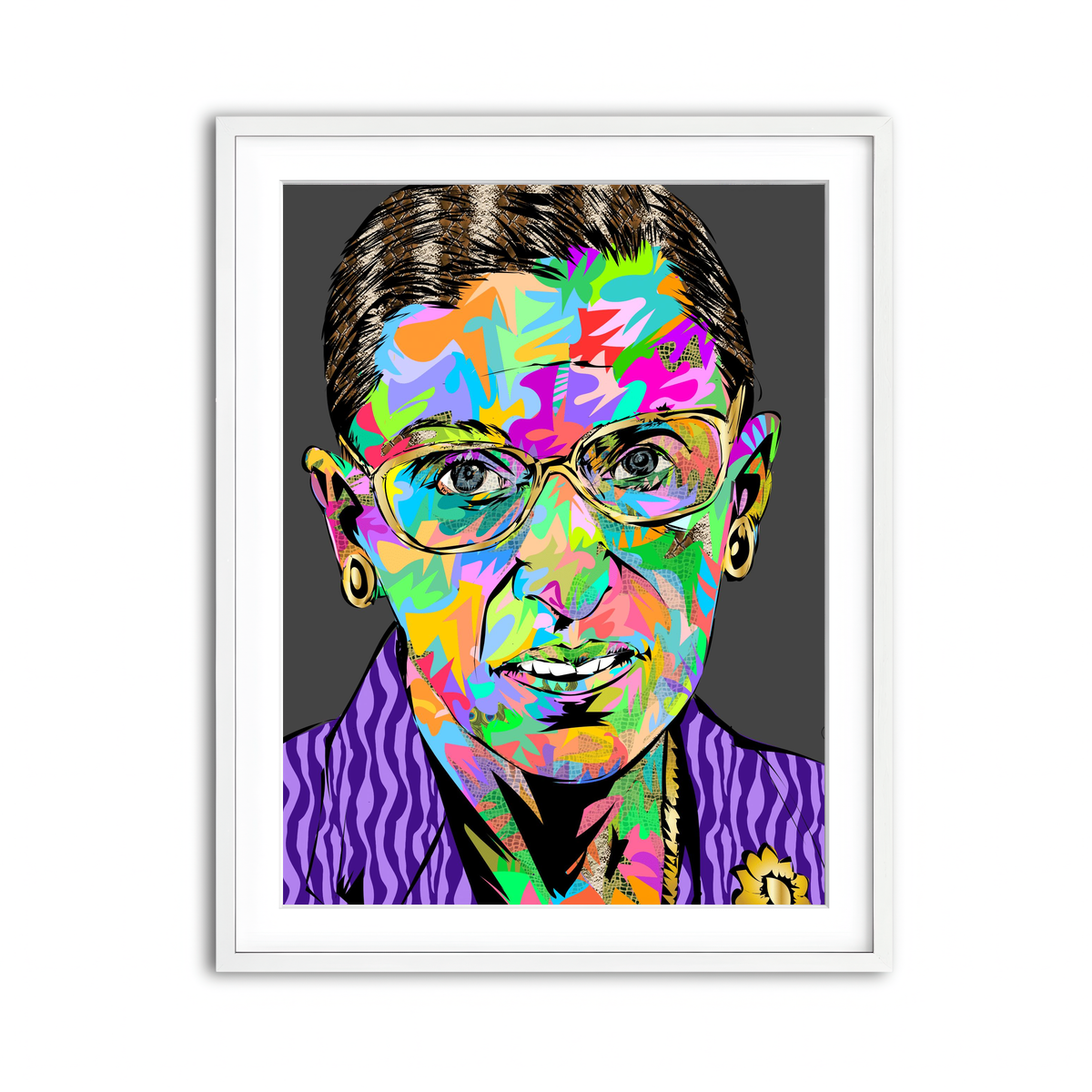 Framed Print 3x4 White