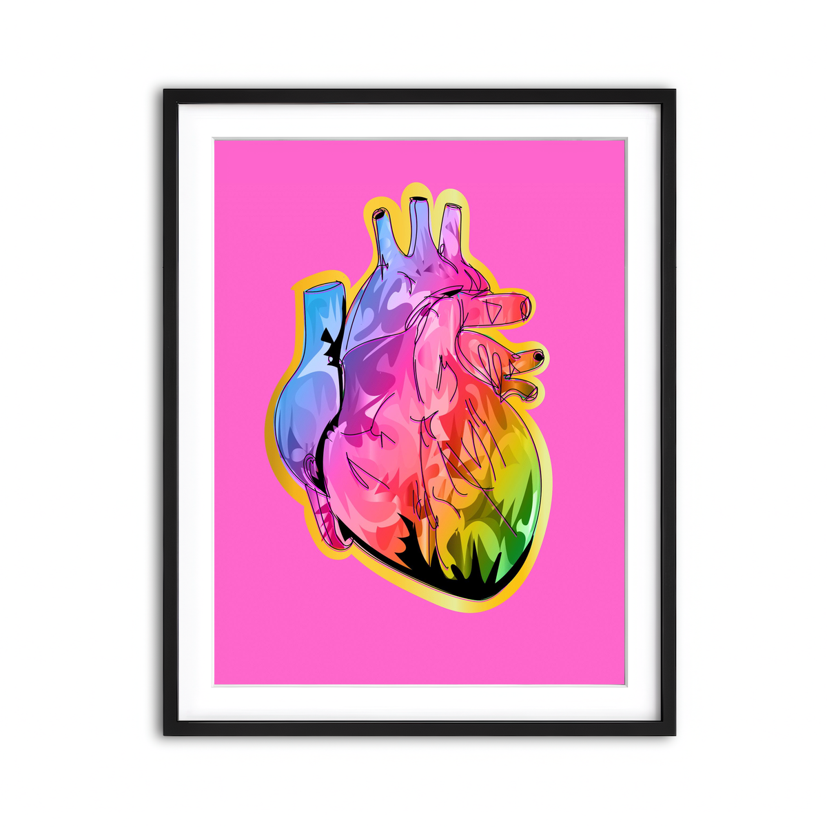 Framed Print 3x4 Black