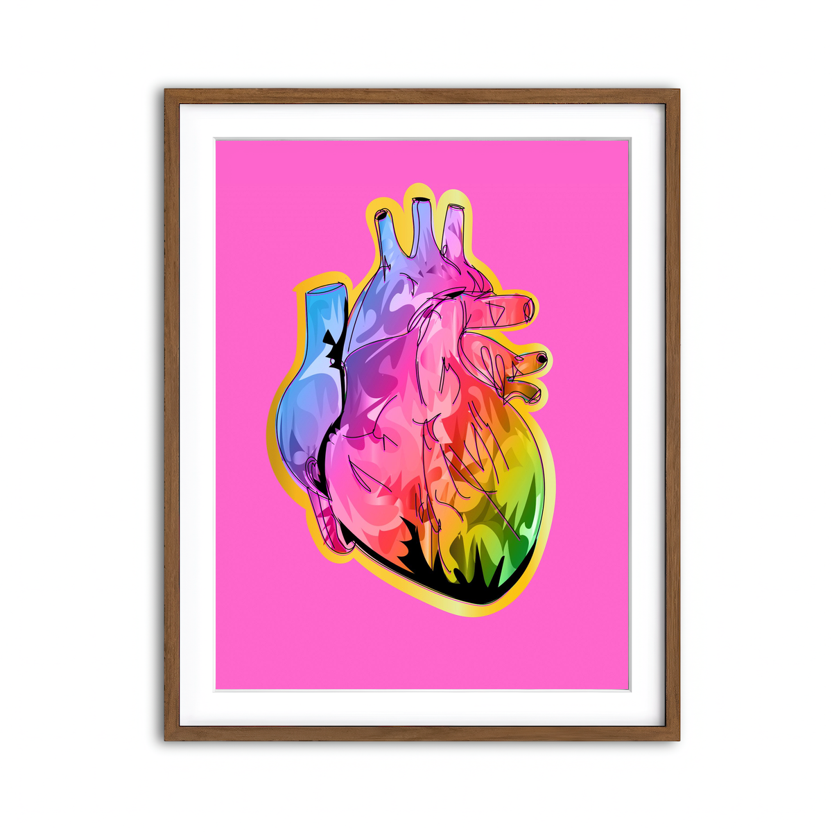 Framed Print 3x4 Walnut