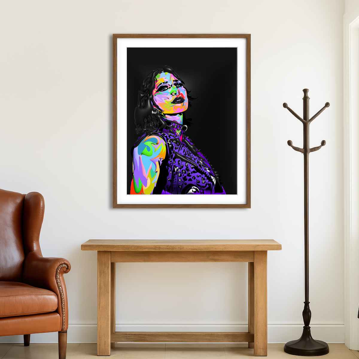 AUTO-MOCKUP ROOM | RHEA RIPLEY FACE Wall Art